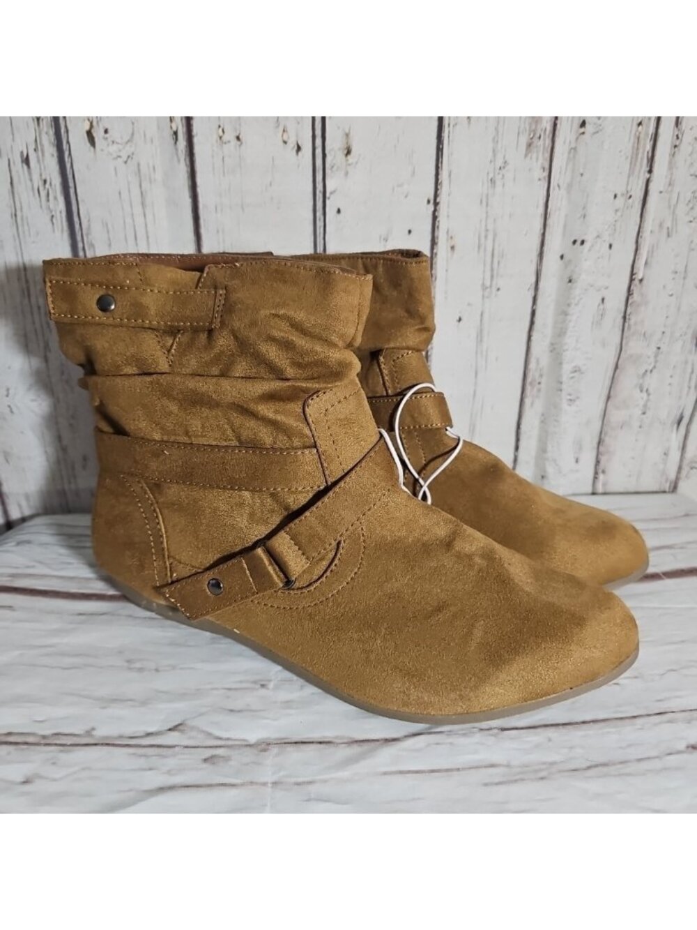 Women’s Bongo Tami Size 11 Brown Suede Bootie/Boots Slip Pull Ons New NWT